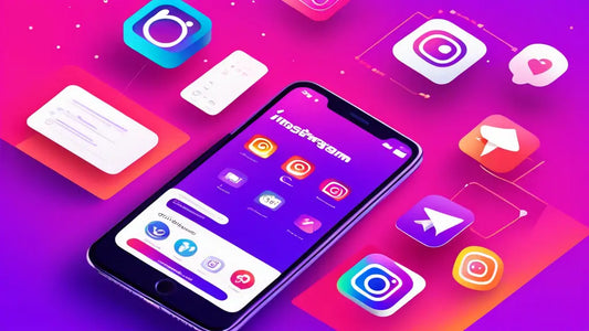 Smartphone with Instagram app surrounded by social media icons, symbolizing strategies to quickly and cheaply gain Instagram followers.