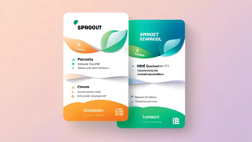 Comparison of Sprout Social pricing plans, featuring tier details, benefits, and features on a colorful gradient background.